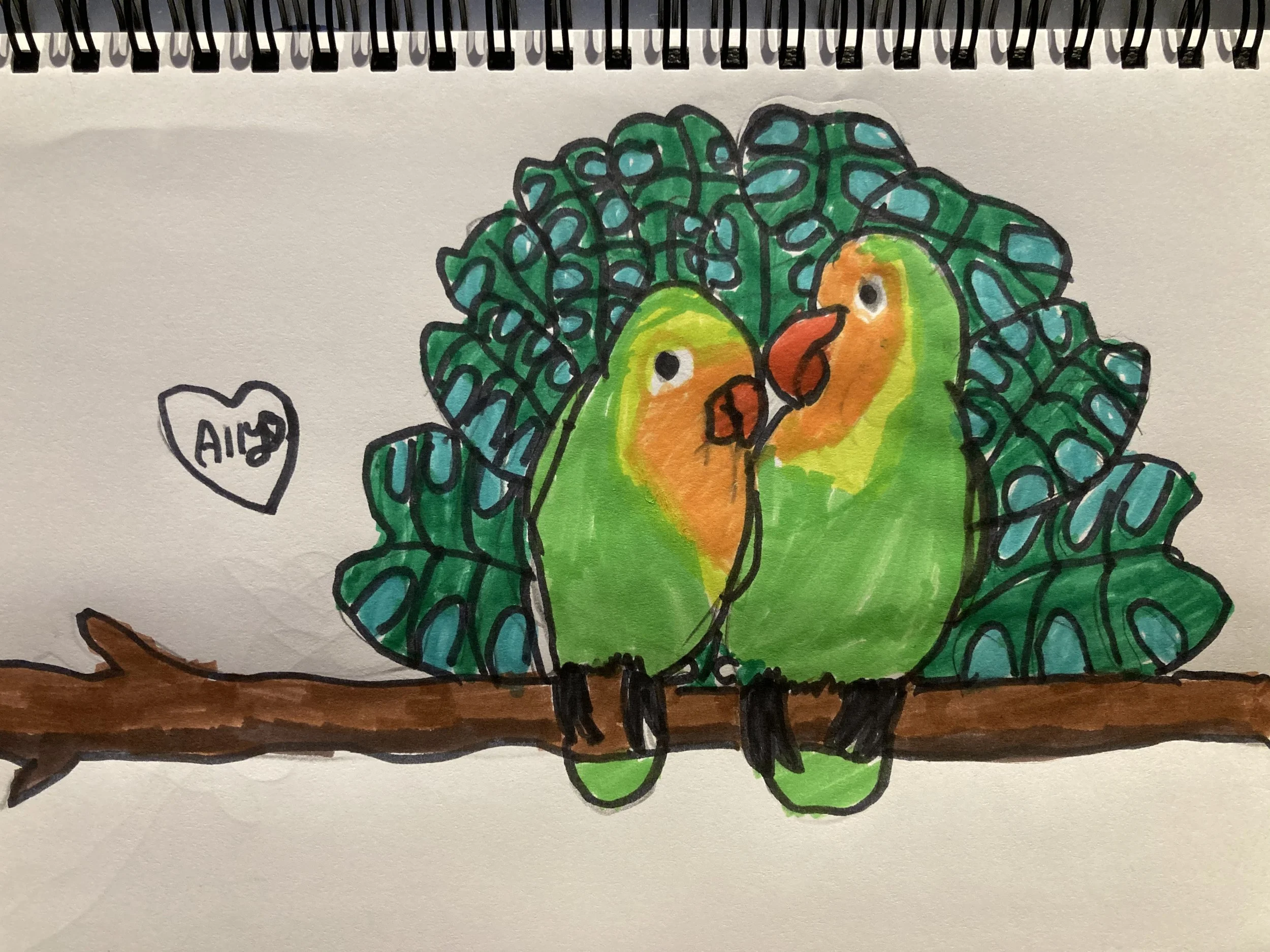 Love Birds by Ally aged 10.jpg
