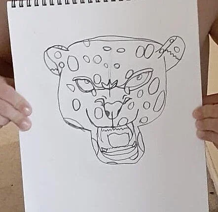 Jaguar roaring by William aged 8.jpg