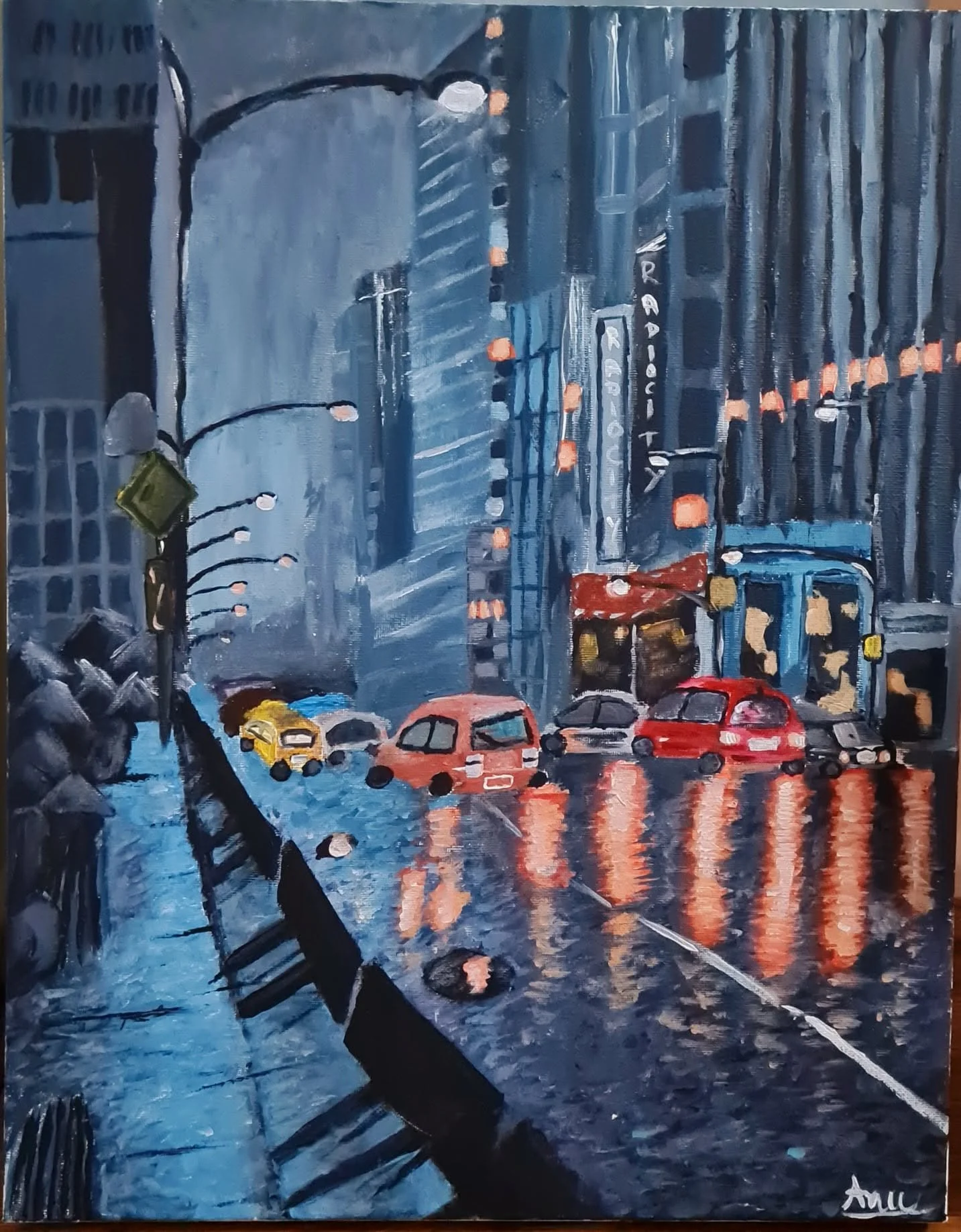 Glimpse of a busy city centre by Ananya aged 10.jpg