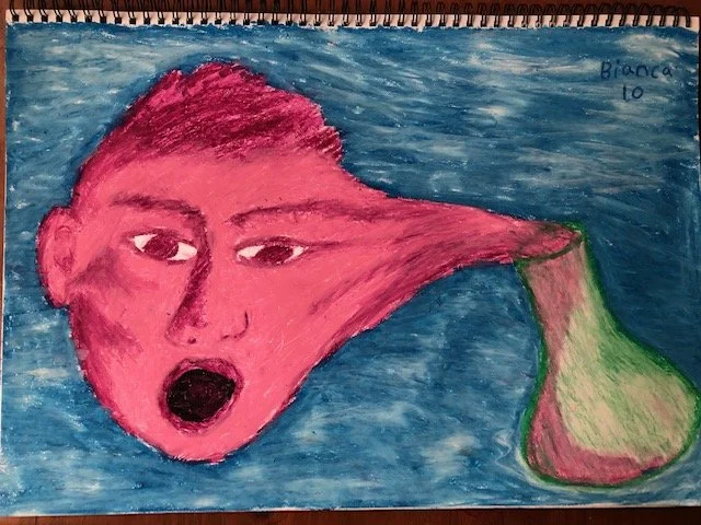 Face into flask by Bianca aged 10.jpeg