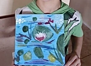 Flower in a pond by William aged 8.jpeg