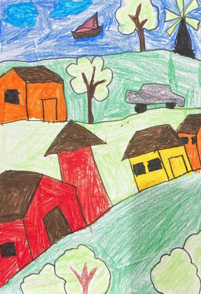 Village by Vir Mattoo aged 5.jpeg
