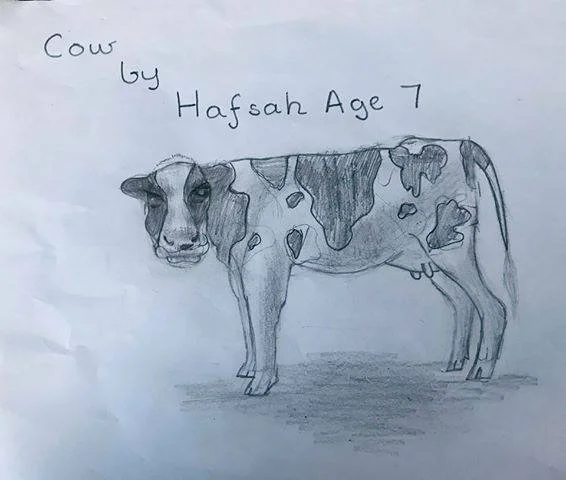 Hafsah aged 7 cow.jpg
