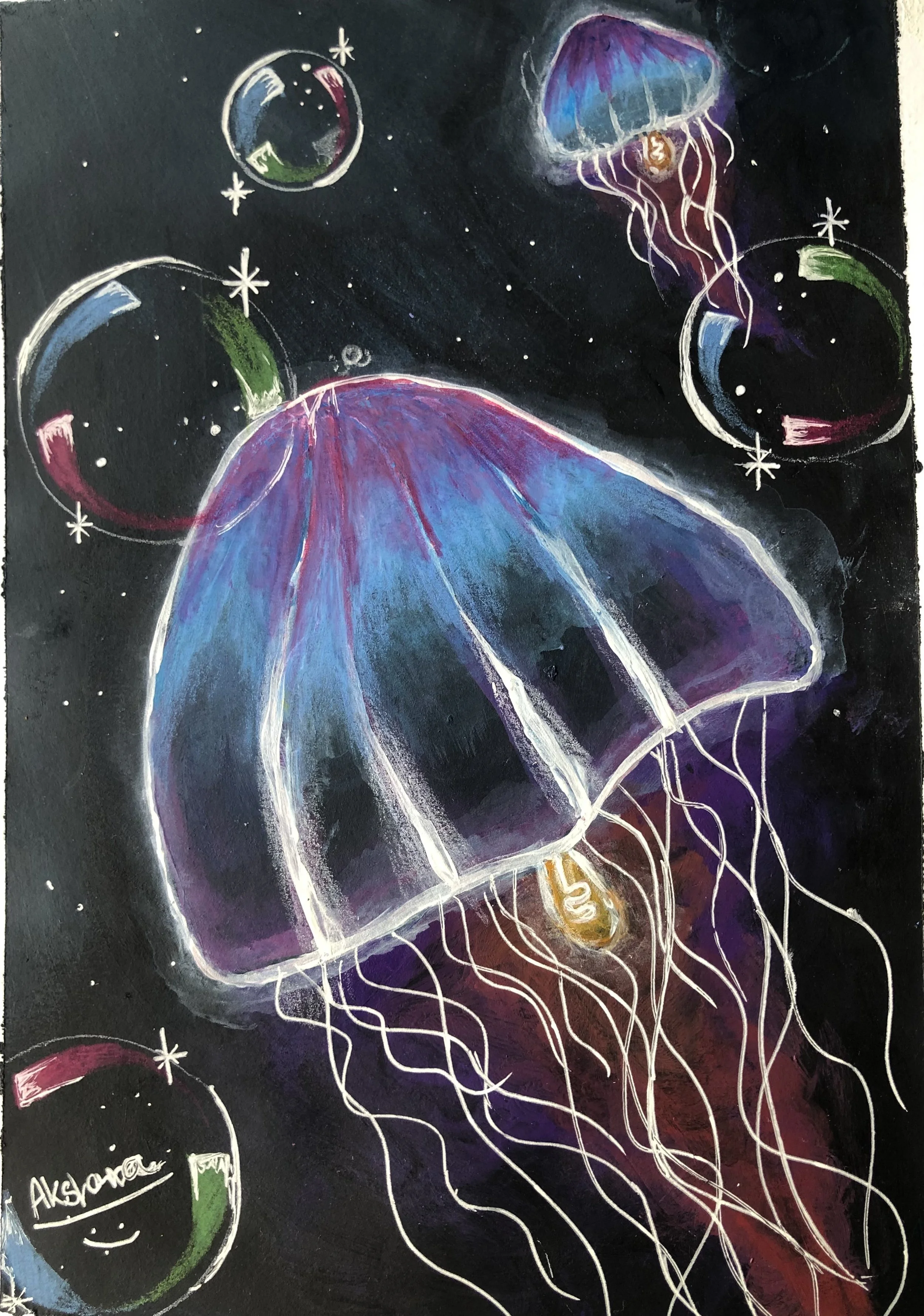 glowing jellyfish by Akshara aged 11.JPG