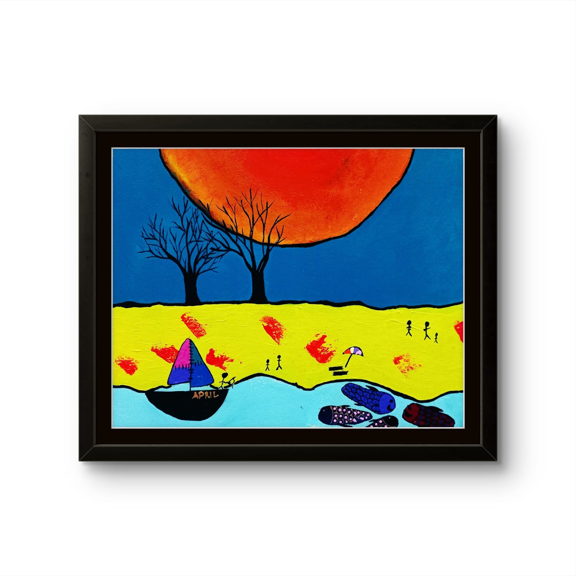 Beach is buzzing by April aged 9.jpg