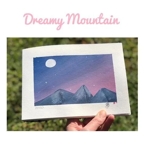Dreamy mountain by Ava aged 11.jpg