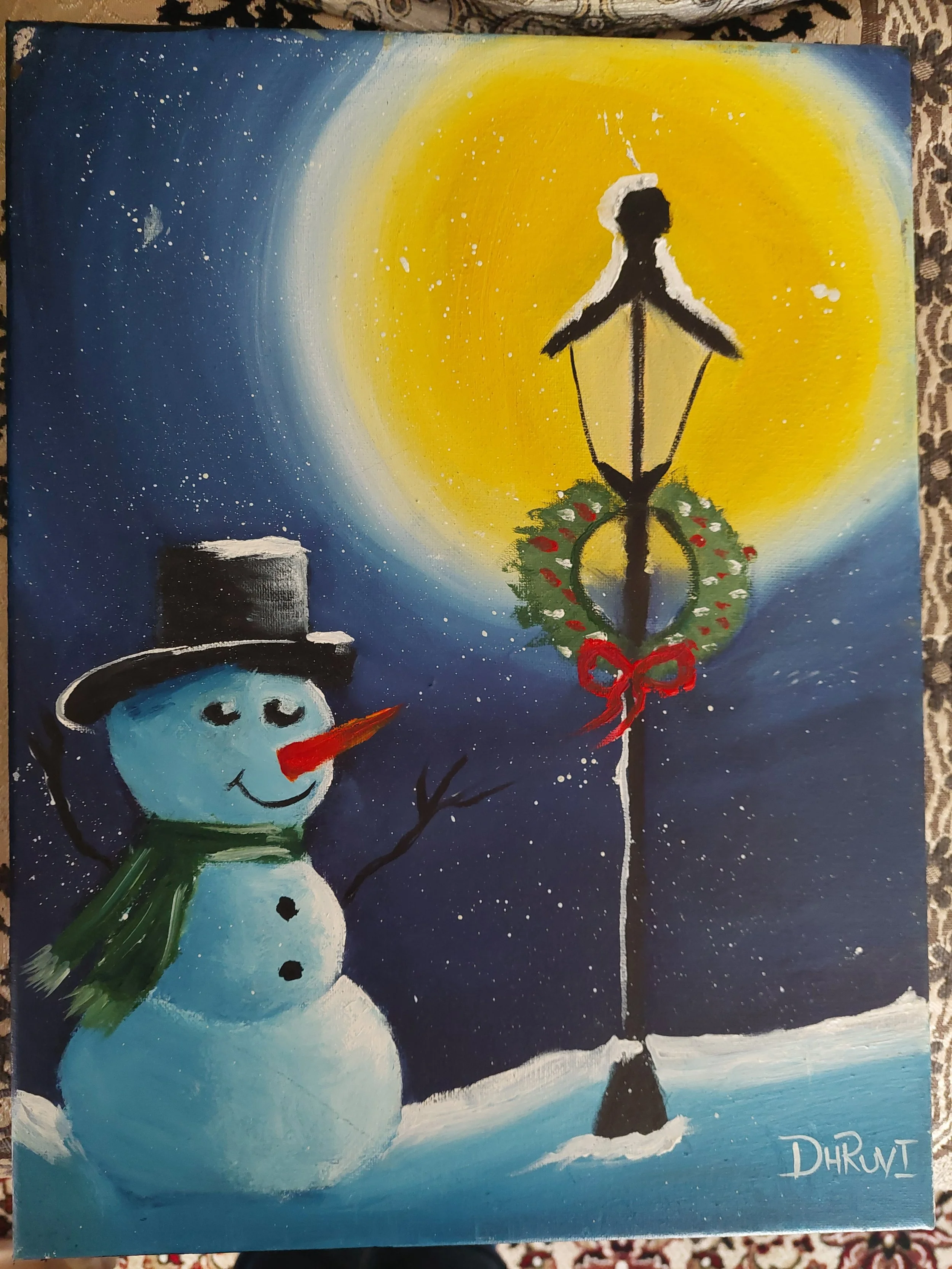 Snowman By Dhruvi aged 8.jpg