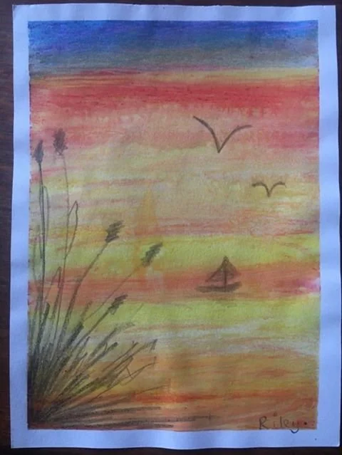 'Boat on the water' by Riley aged 8..jpg