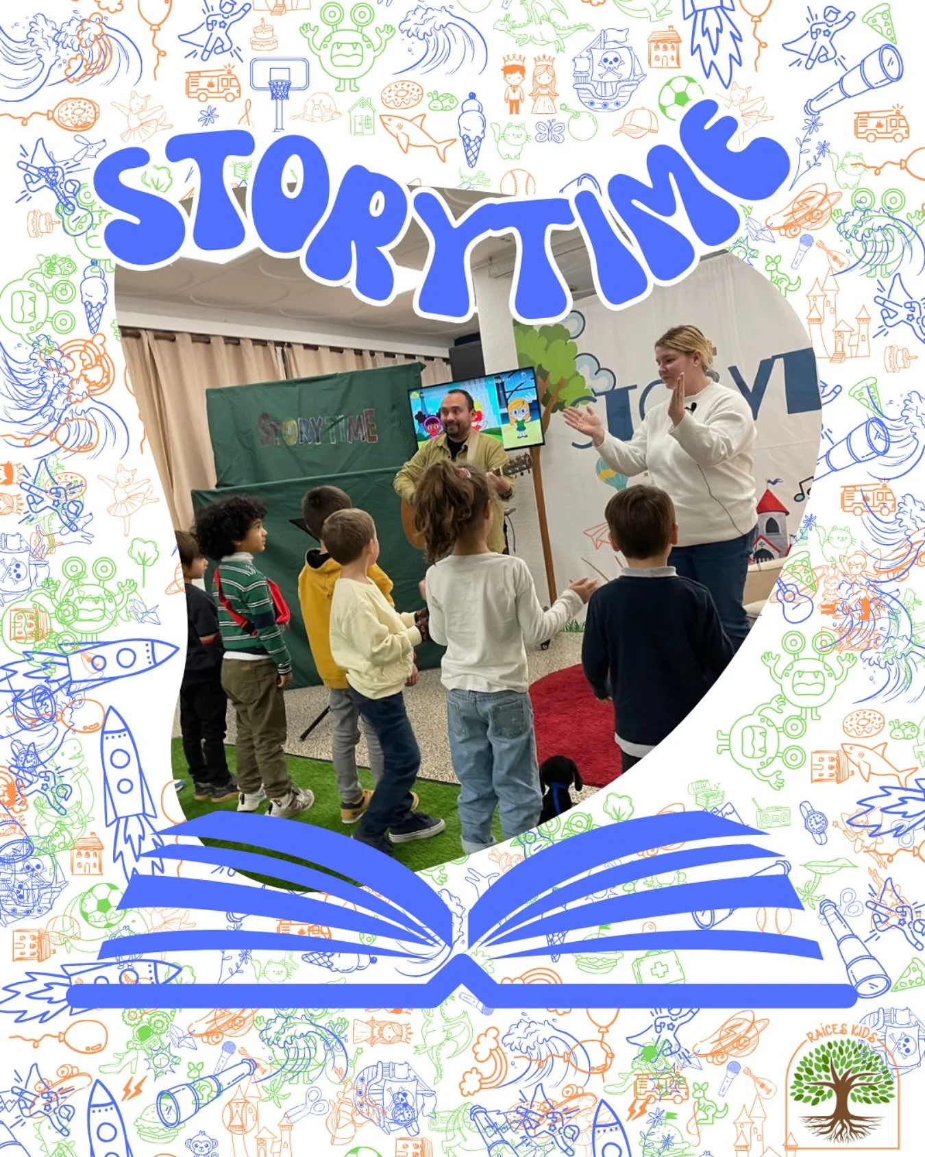 📚✨ &iexcl;Llega STORYTIME!
Un tiempo divertido y educativo para ni&ntilde;os de 2 a 8 a&ntilde;os (&iexcl;pero todas las edades son bienvenidas!).

👉 S&aacute;bado 20 de septiembre | 12h
📍 Nuestro nuevo espacio: Rua Cervantes 15, Vigo

Disfruta de