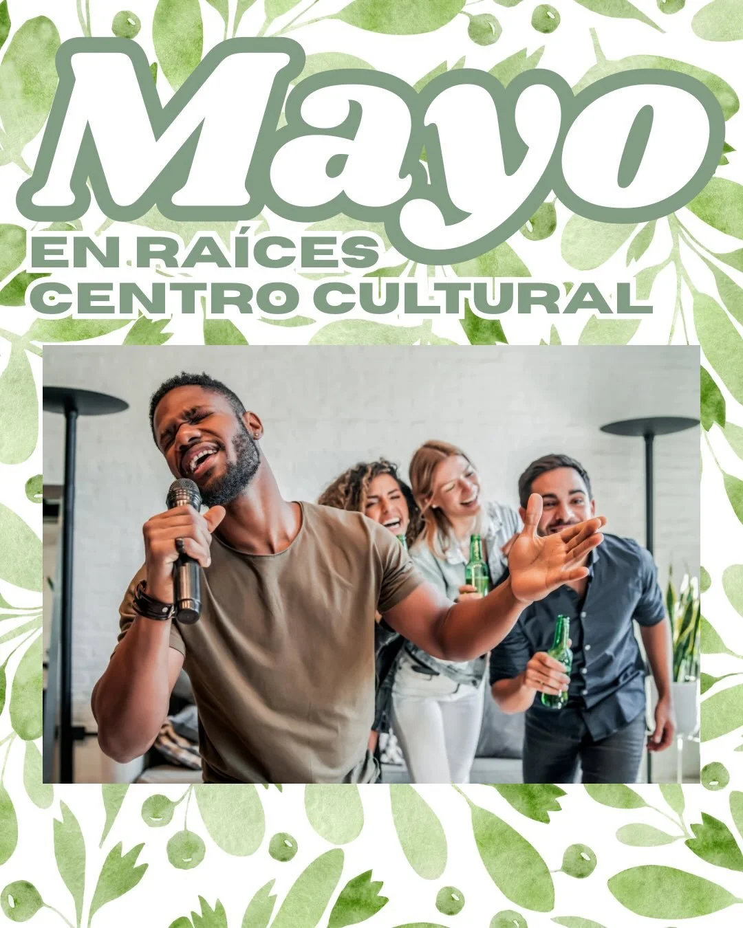 🌿 Mayo llega cargado de planes en Ra&iacute;ces 🌿

Este mes en Ra&iacute;ces tenemos propuestas para todos los gustos: desde practicar ingl&eacute;s en buena compa&ntilde;&iacute;a, hasta juego libre para peques, charlar con caf&eacute; o disfrutar