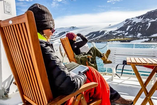 Relaxing on scenery deck.jpg