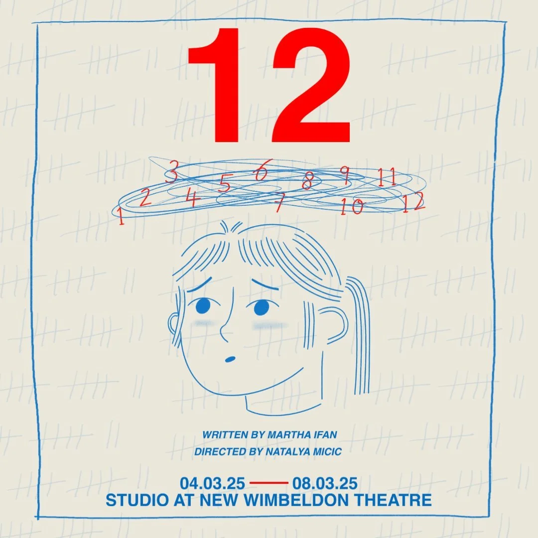SO SO HAPPY to finally announce that &lsquo;12&rsquo; will be opening on the 4th-8th of March in the Studio at @newwimbledontheatre heatre.
Written by @marthaifan and Directed by @natalyamicic . Join us as we follow Mel through her 20s, with OCD maki