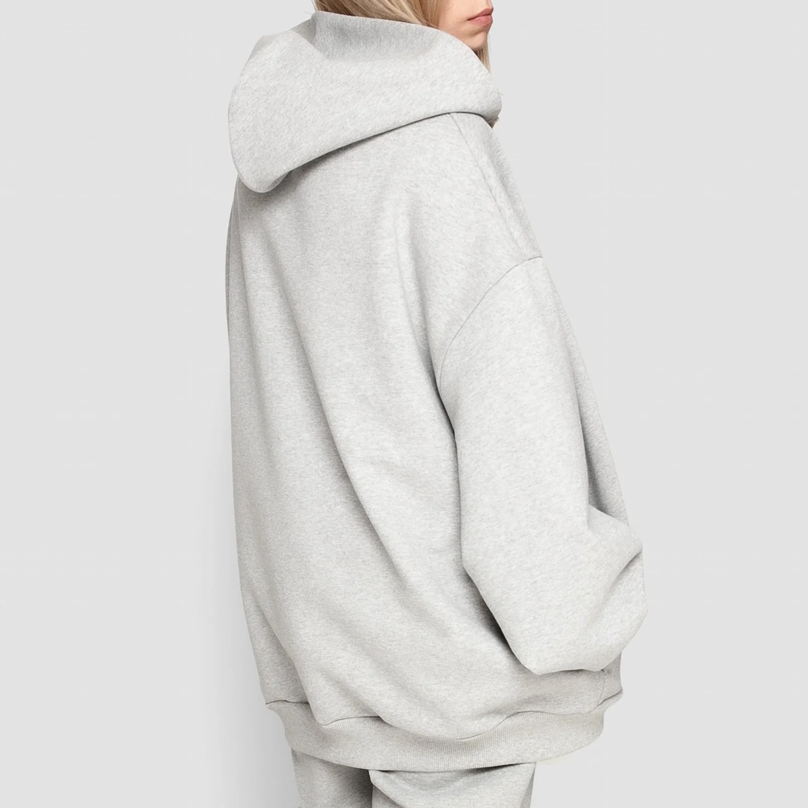 Sweat à capuche gris édition limitée pour femmes