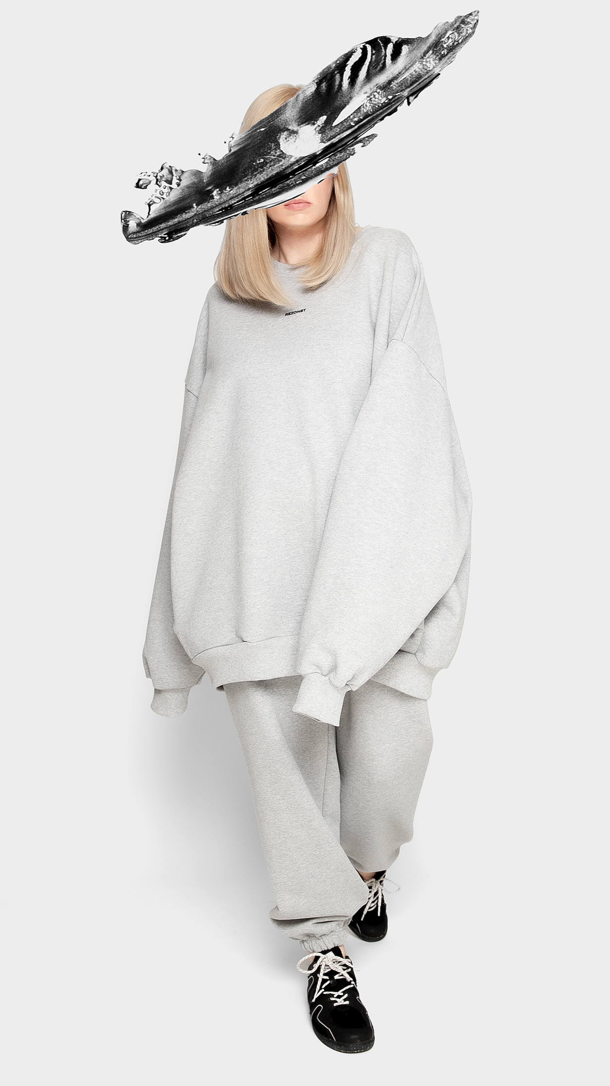 Premium sweatshirt in grey cotton limited edition