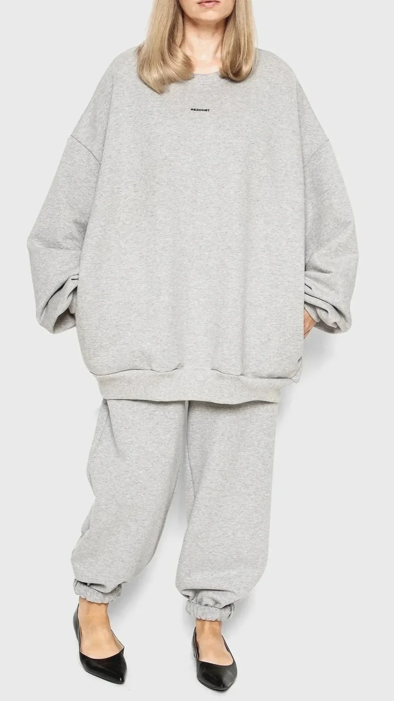 Grey oversized streetwear in premium quality