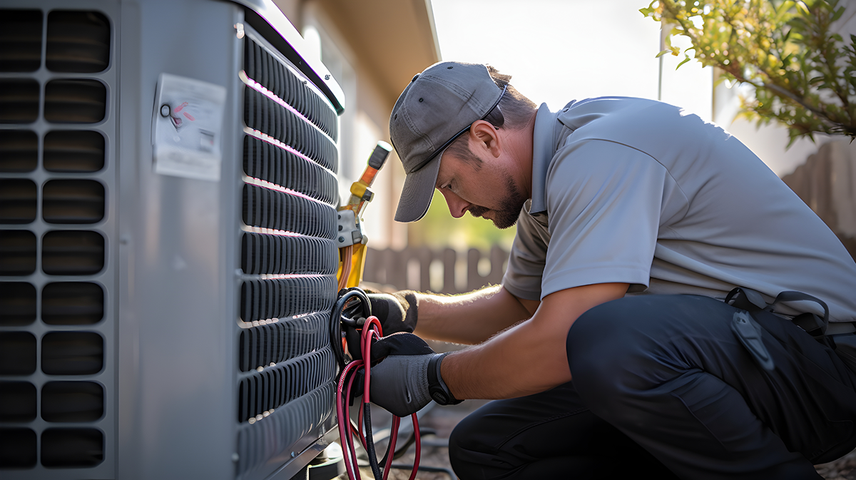 HVAC Repair Man in Asheville