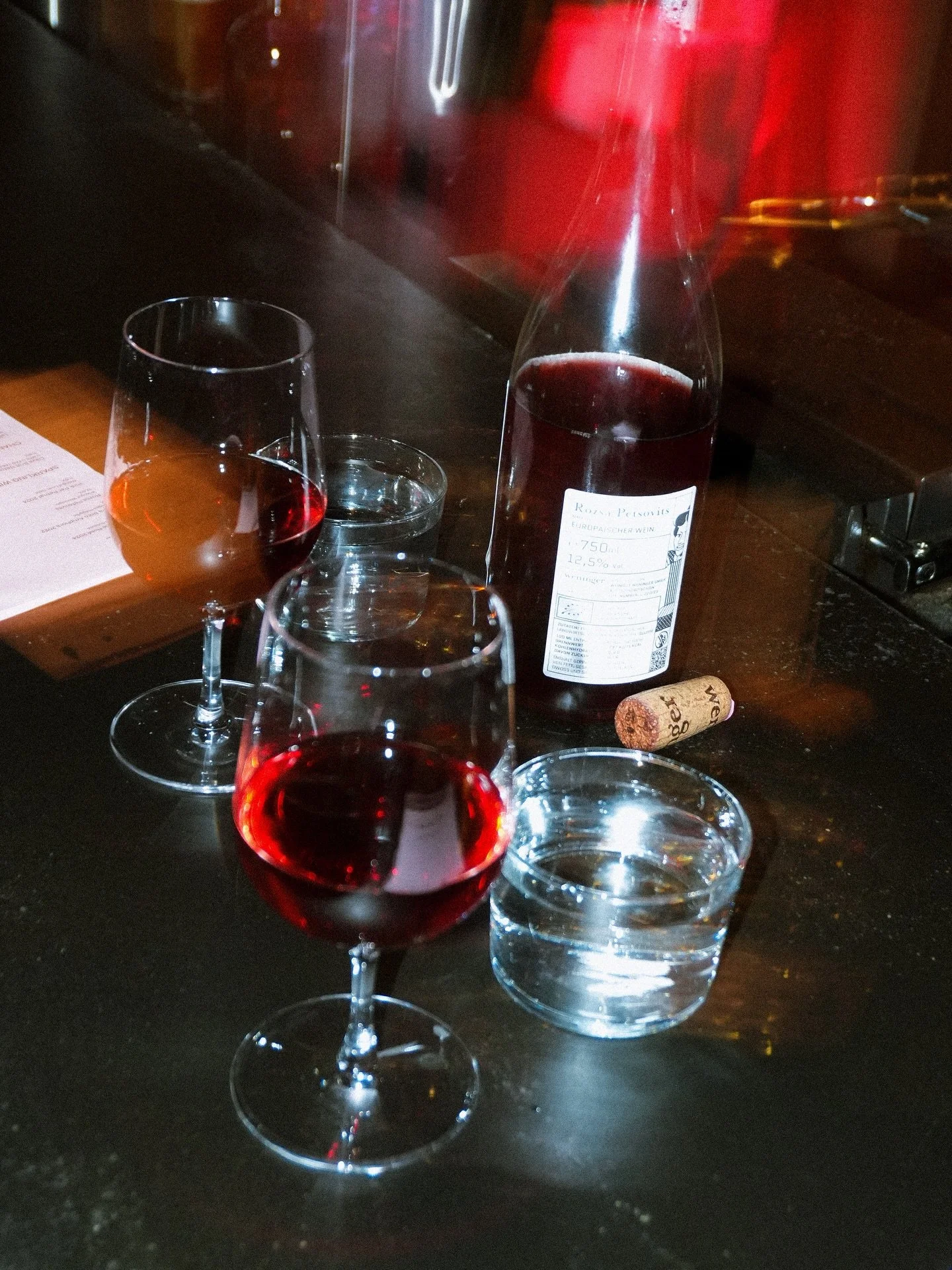 Wine, chatter, a little chaos - just how we
like it.