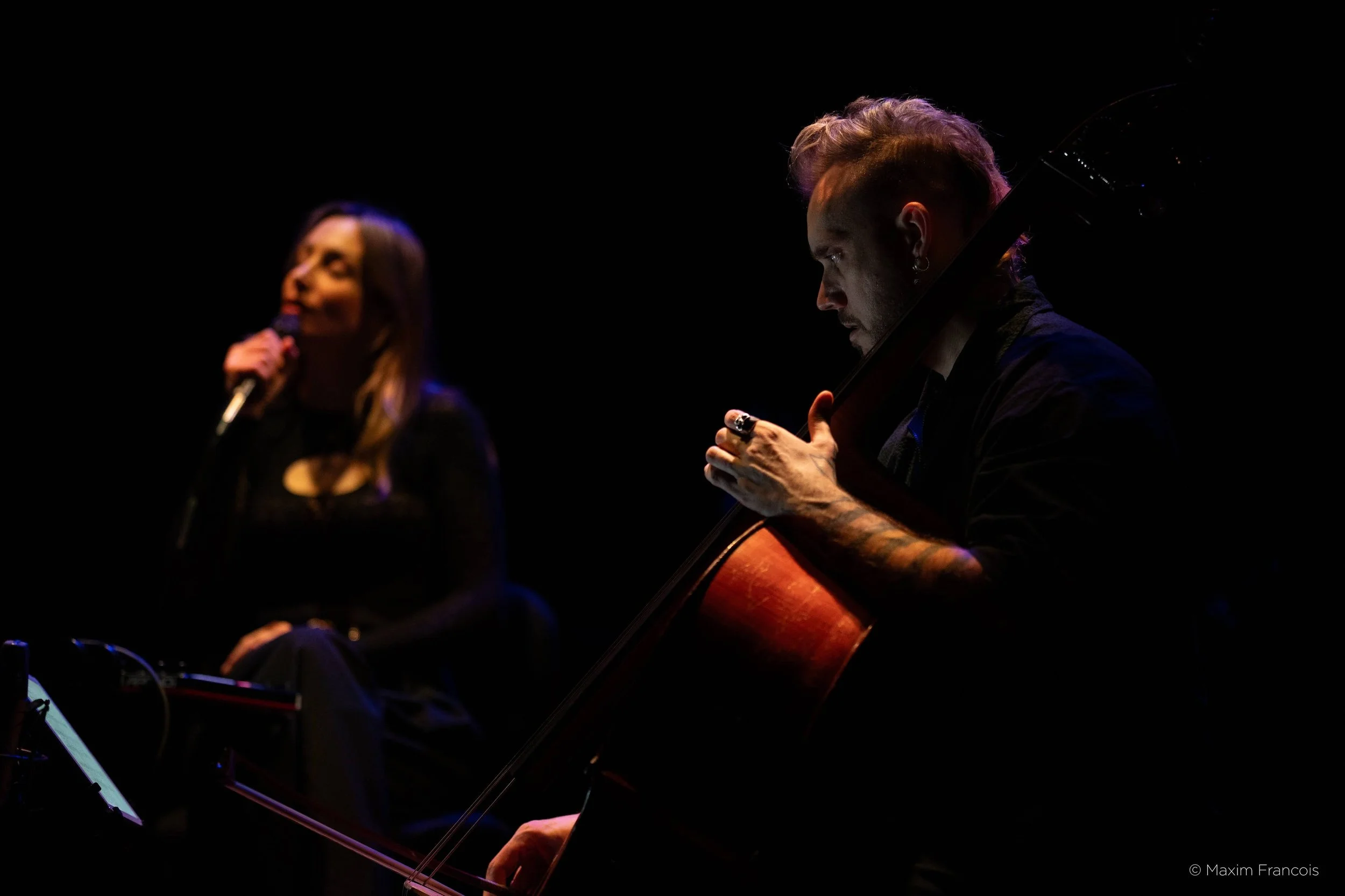 Dimorphos Delta/ Folk Song VII* [2026],
Sofia Avramidou, Nicolas Crosse, IRCAM – Centre Pompidou, Festival Présences, © Maxim François