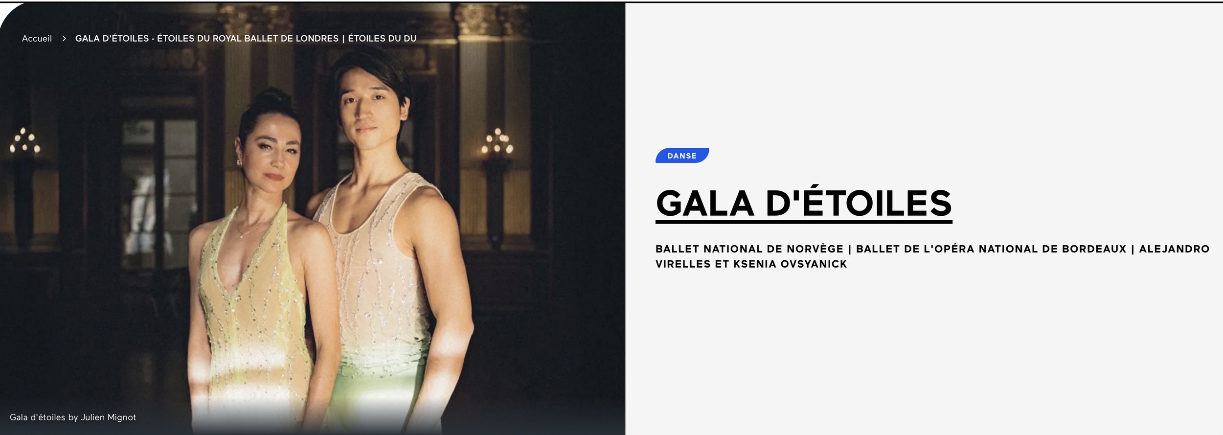DANSE — GALA D’ÉTOILES