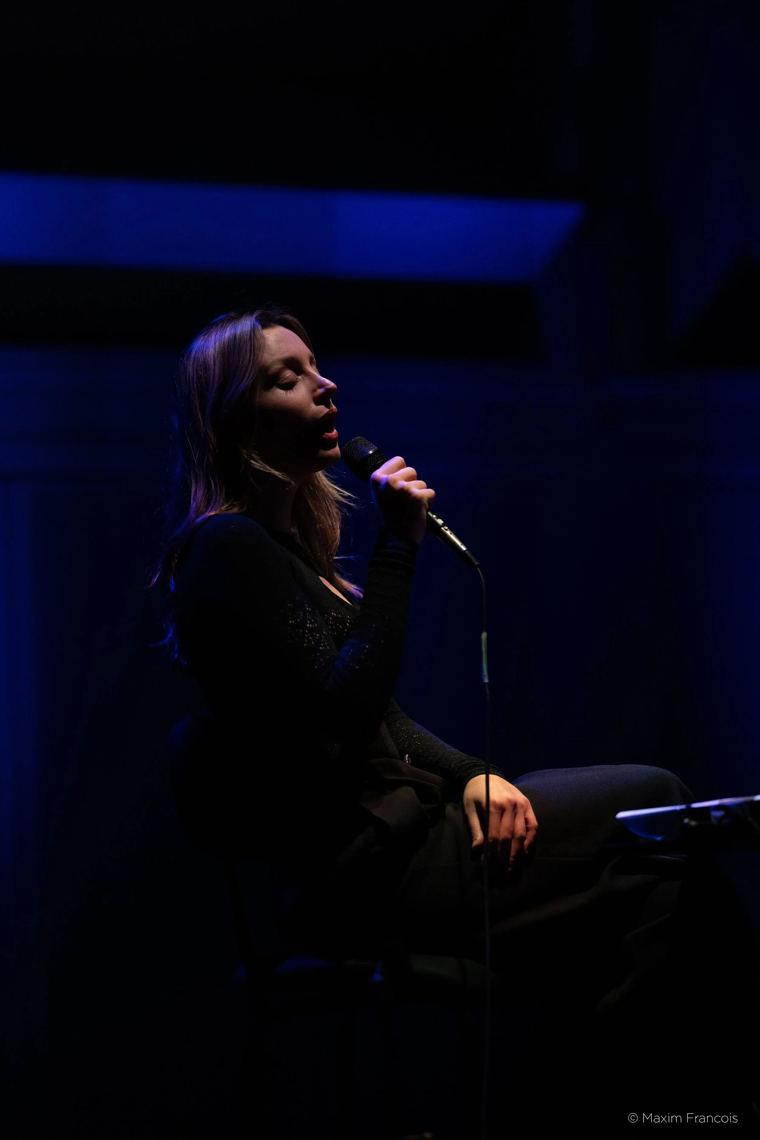 Dimorphos Delta/ Folk Song VII* [2026],
Sofia Avramidou, Nicolas Crosse, IRCAM – Centre Pompidou, Festival Présences, © Maxim François