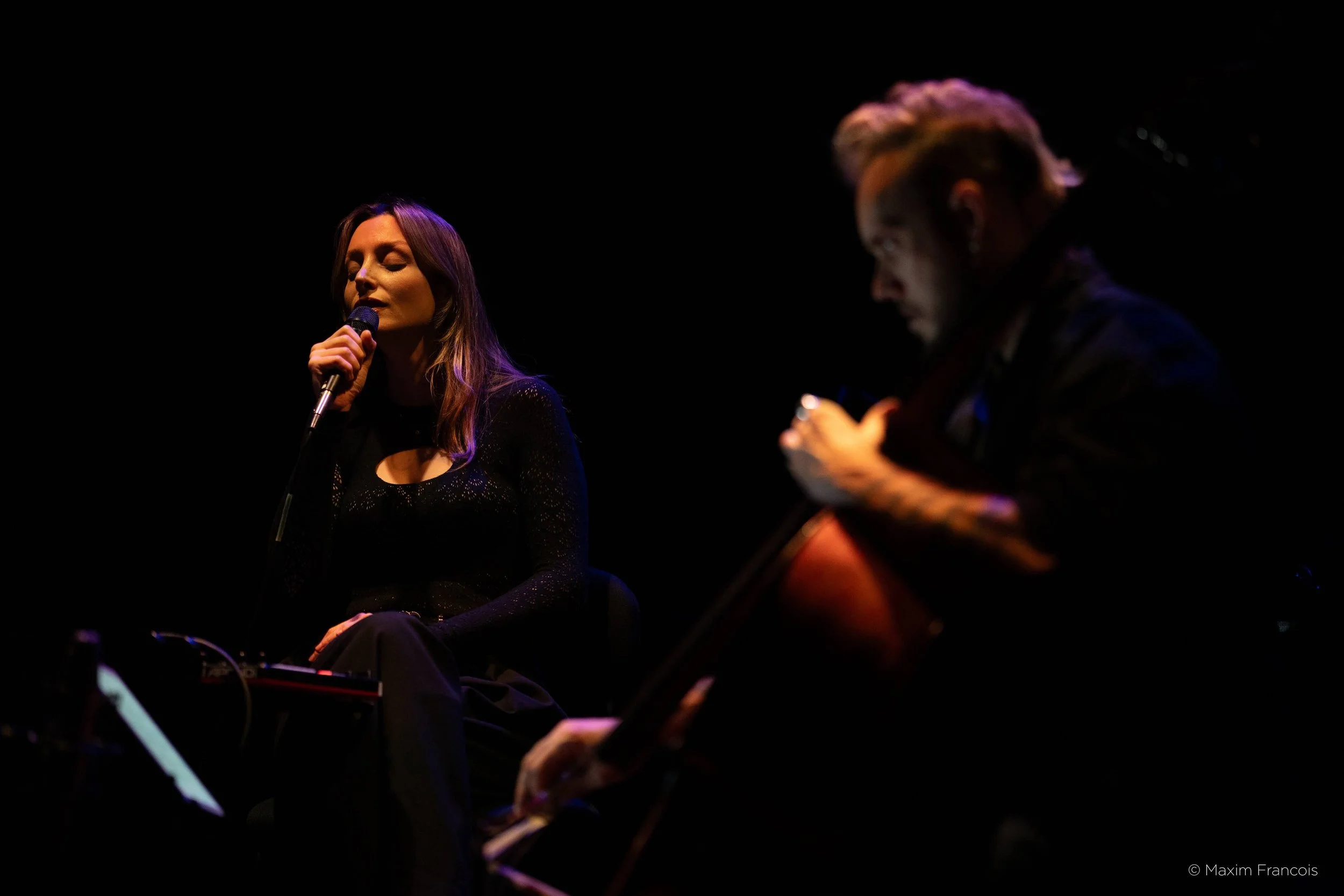 Dimorphos Delta/ Folk Song VII* [2026],
Sofia Avramidou, Nicolas Crosse, IRCAM – Centre Pompidou, Festival Présences, © Maxim François