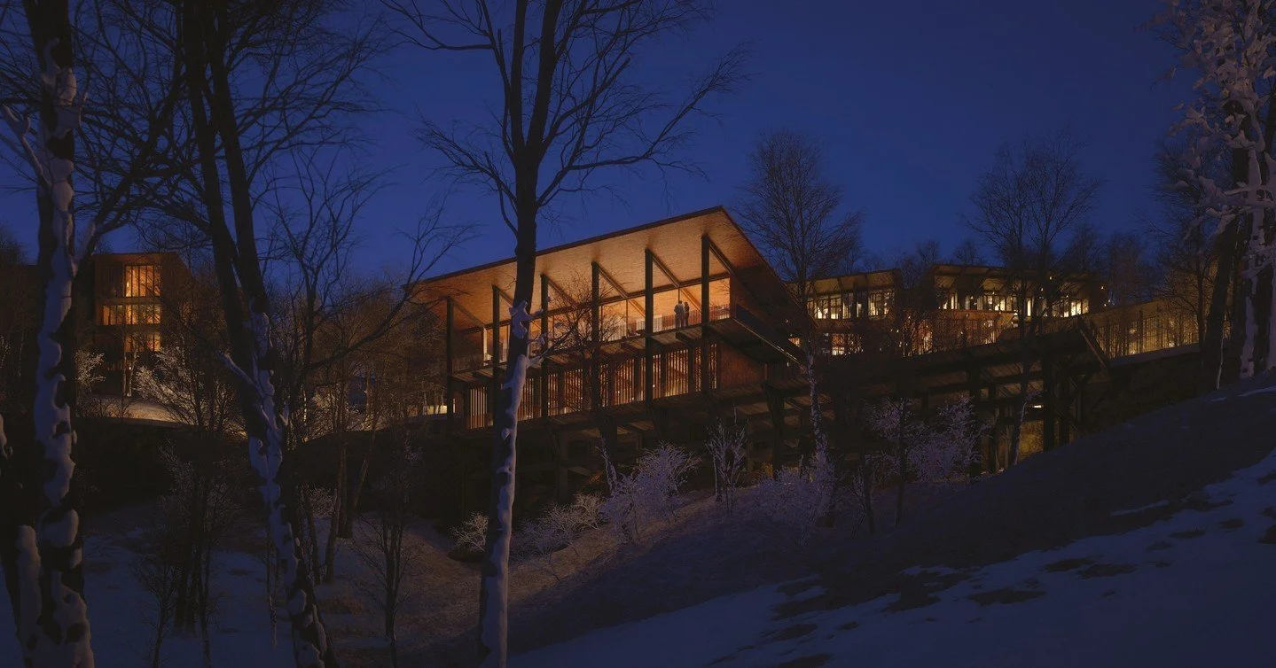 Slotting in with the overall theme of wellness for the retreat, the Montenegro masterplan includes speciality food and beverage as part of the hotel facilities.

Accessed via cascading platforms and winding pathways connect the hotel entrance to the 