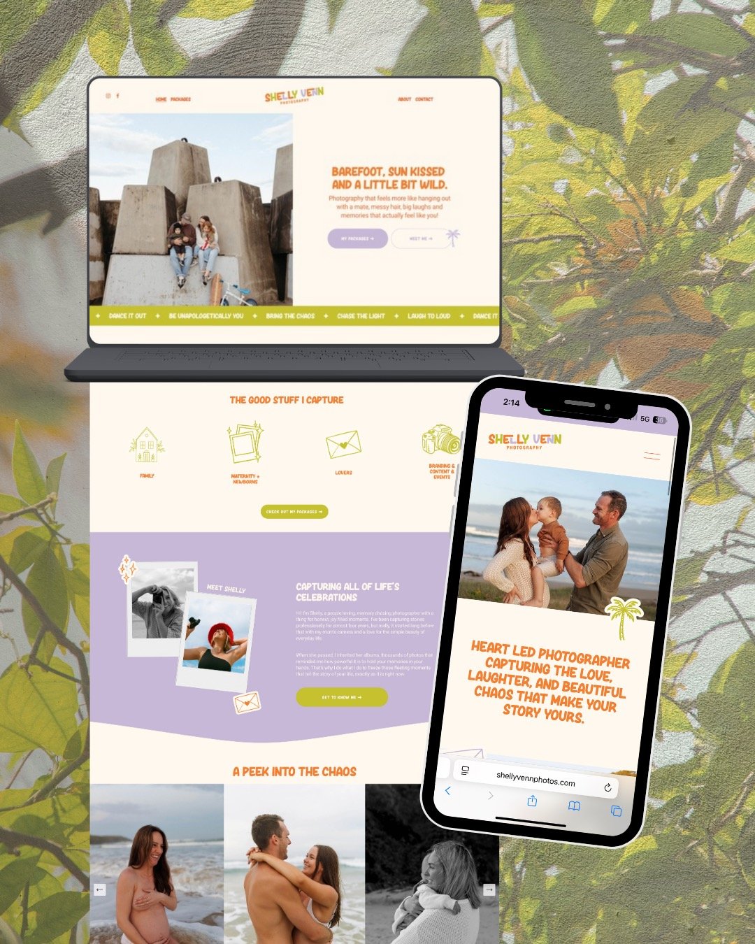 A brand new online home for Shelly Venn Photography. Built to feel like her work, warm, wild and full of heart. 💖

Every layout and colour tells the same story her photos do: love, laughter, and the beauty in the chaos.

Having designed Shelly&rsquo