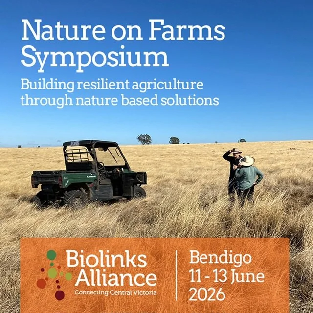 Our friends over at @biolinksalliance are putting the finishing touches on an amazing nature-on-farms event coming up in Bendigo June 11-13.

Learn how to make farms healthy, productive and better prepared for a changing climate.

The Nature on Farms