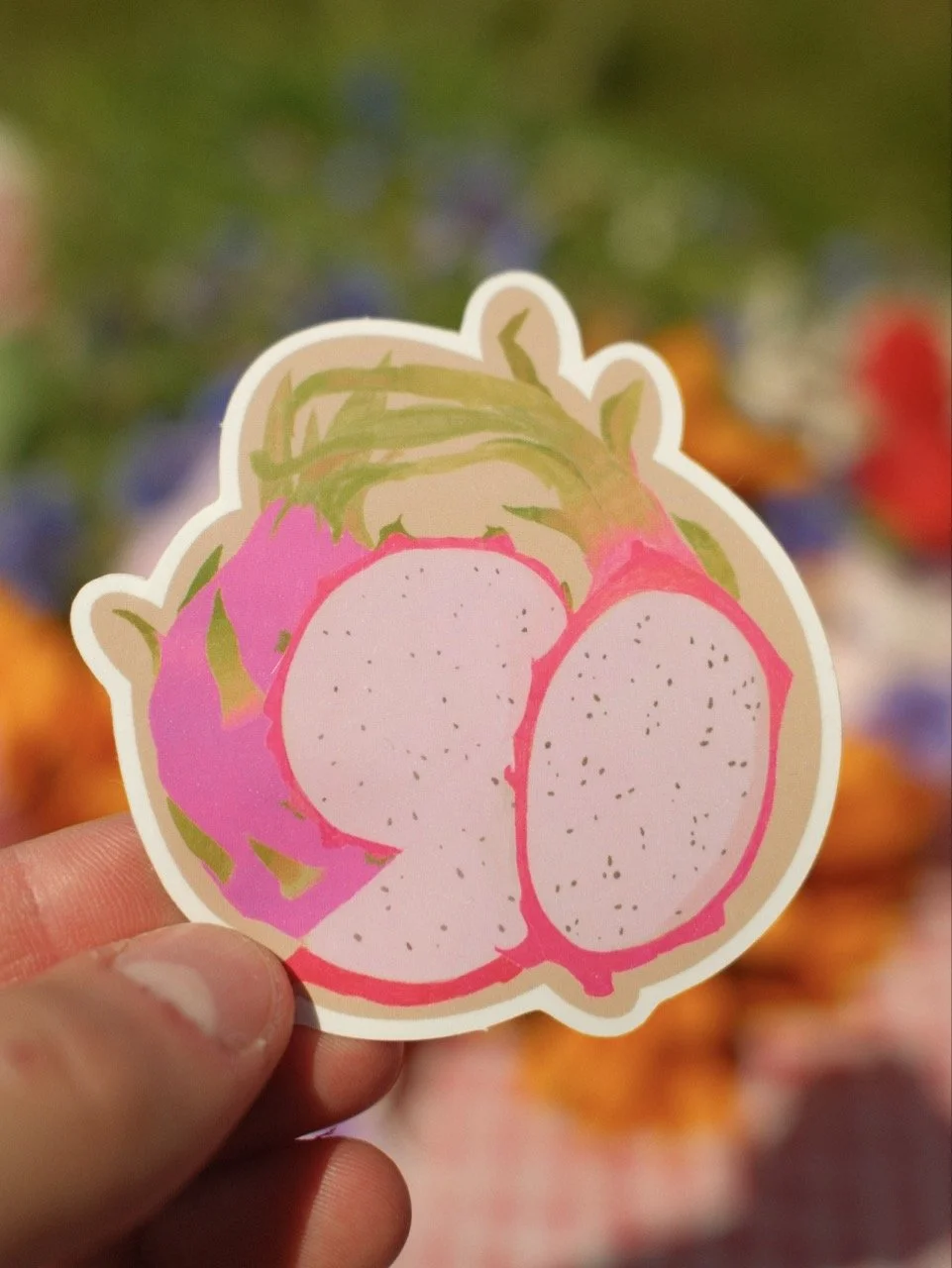Sticker Dragonfruit  - Hot Pink Summer Collection