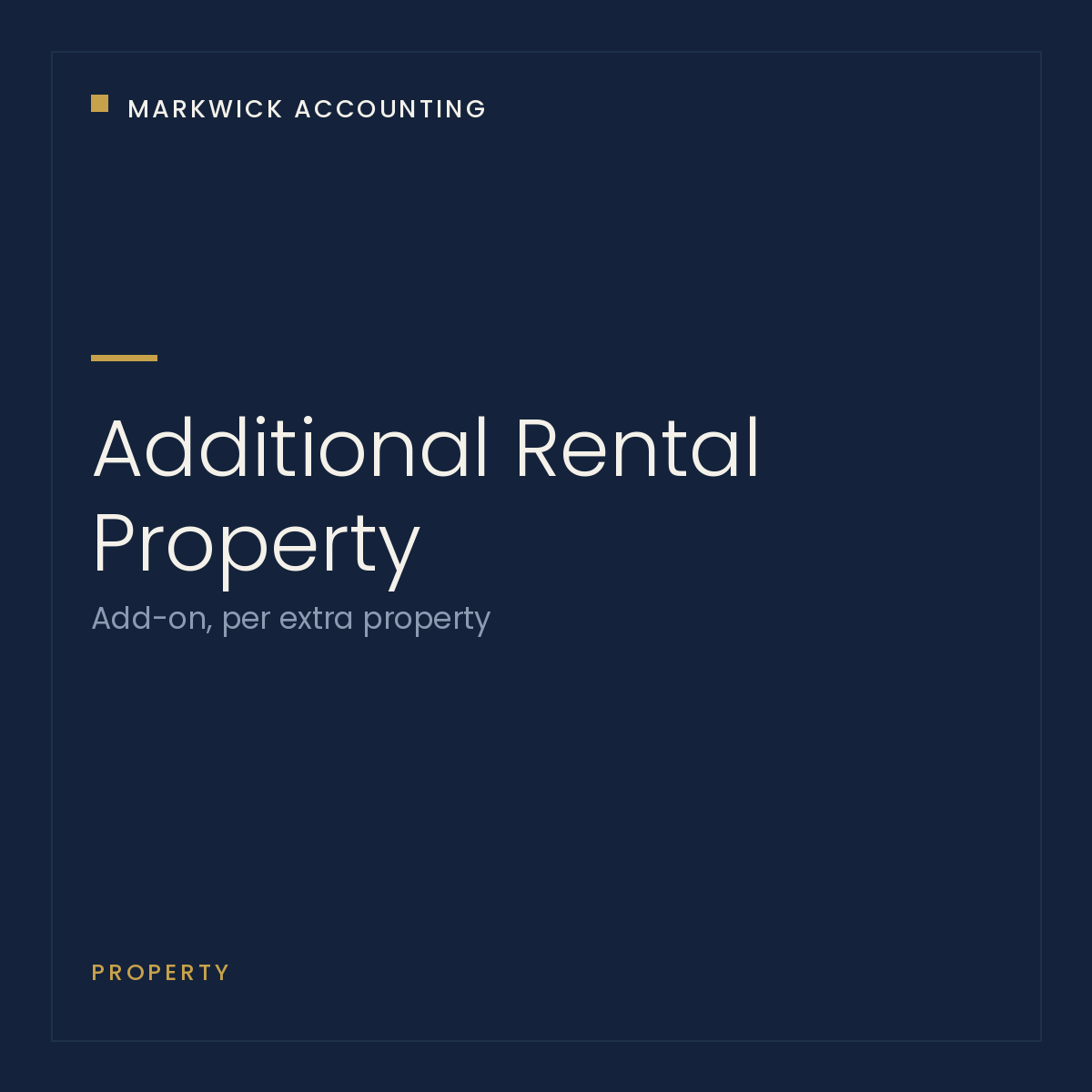 Landlord Additional Rental Property