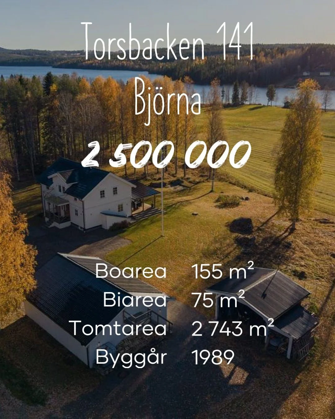 V&auml;lkommen till detta h&auml;rliga hus p&aring; landet med en underbar sj&ouml;utsikt och ett l&auml;ge som bjuder p&aring; sol fr&aring;n morgon till kv&auml;ll. H&auml;r bor du med naturen som n&auml;rmsta granne, bara 200 meter fr&aring;n sj&o