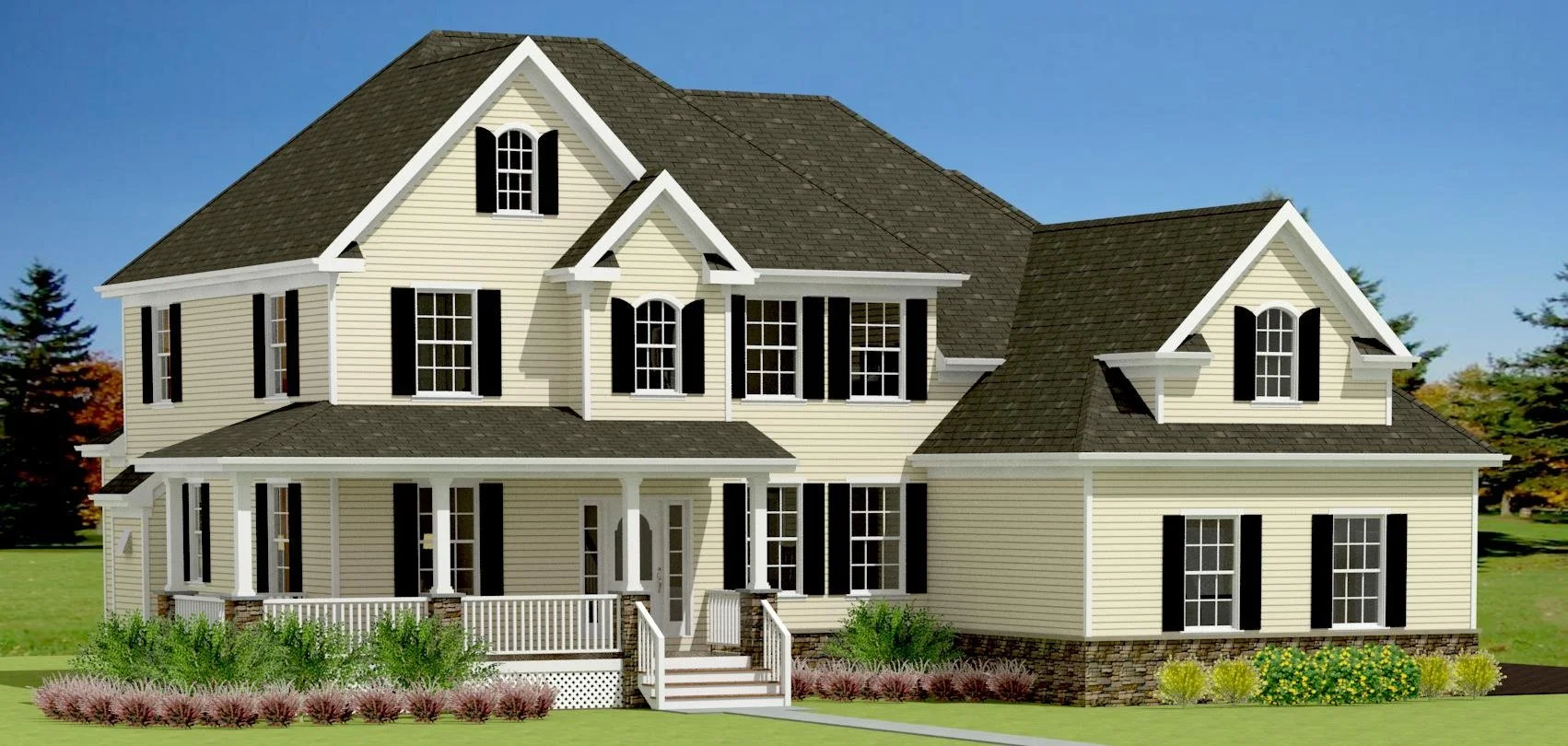 3D Model of two-story new home