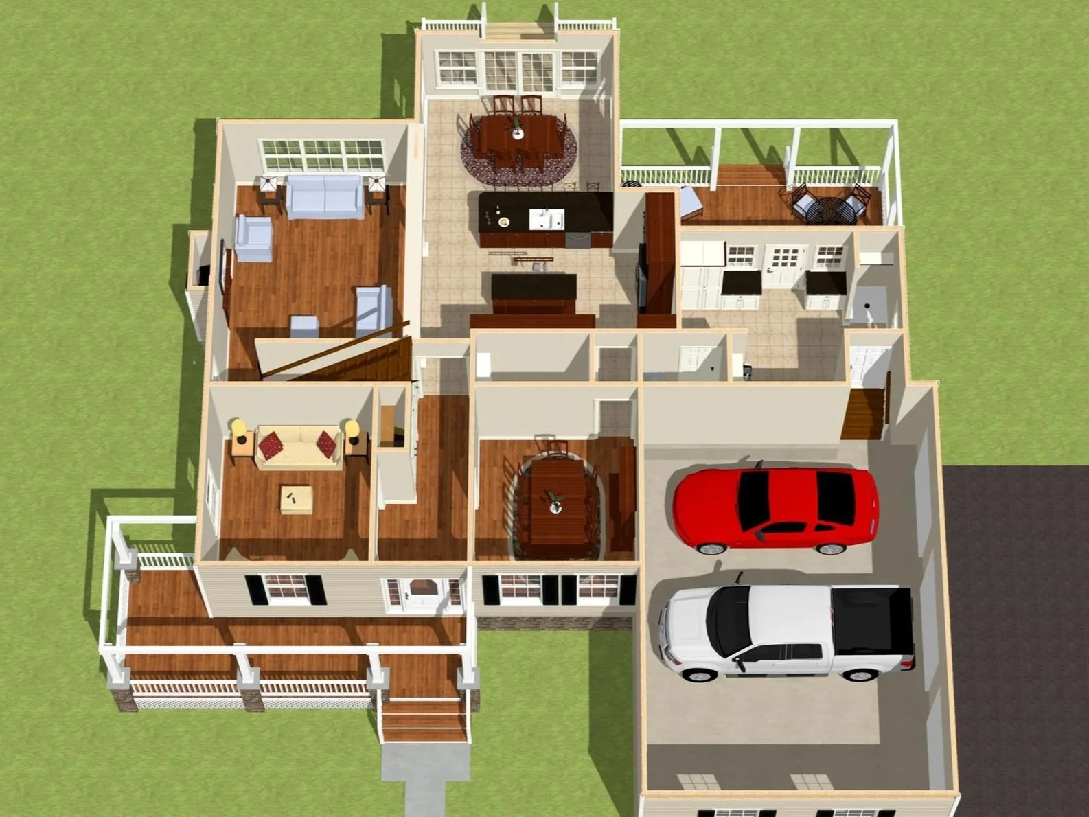 3D model of floor plan