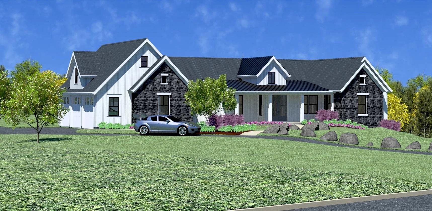 3D Model of single-story new home