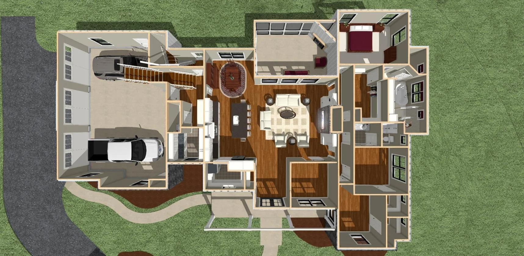 3D model of floor plan