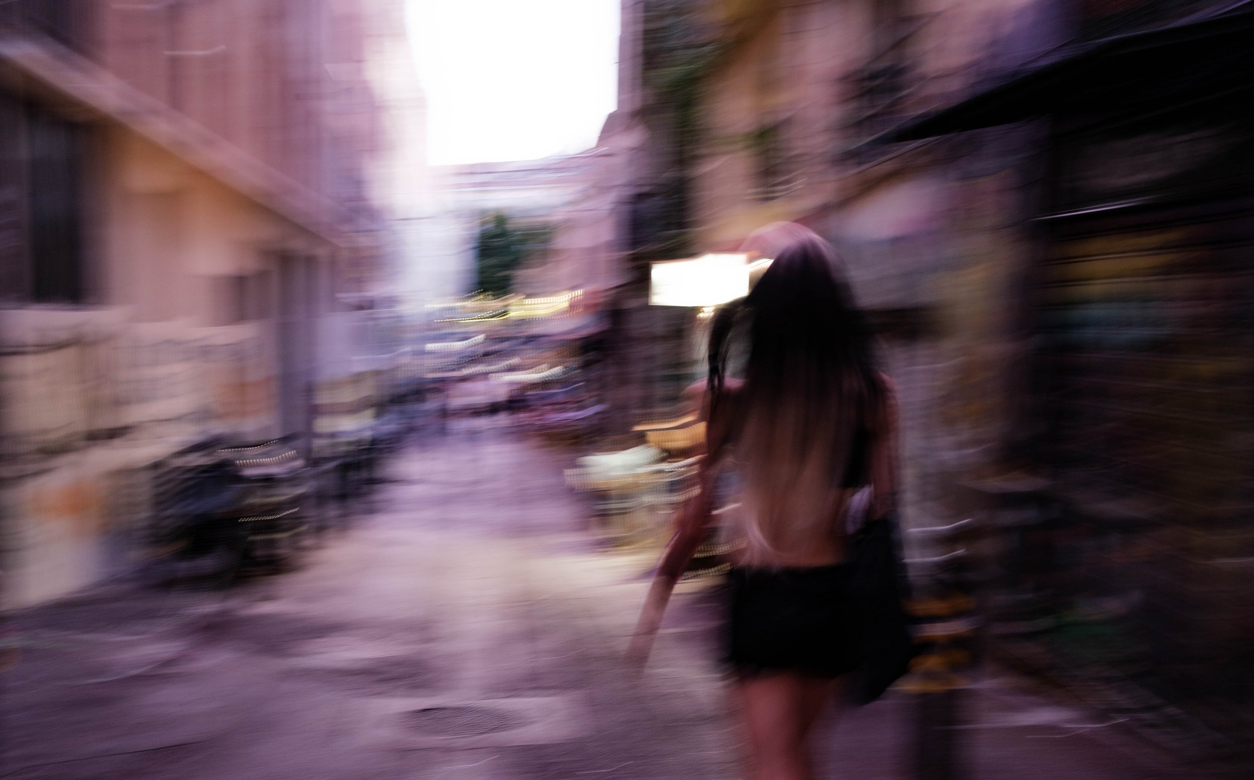 Life in blur and reflection