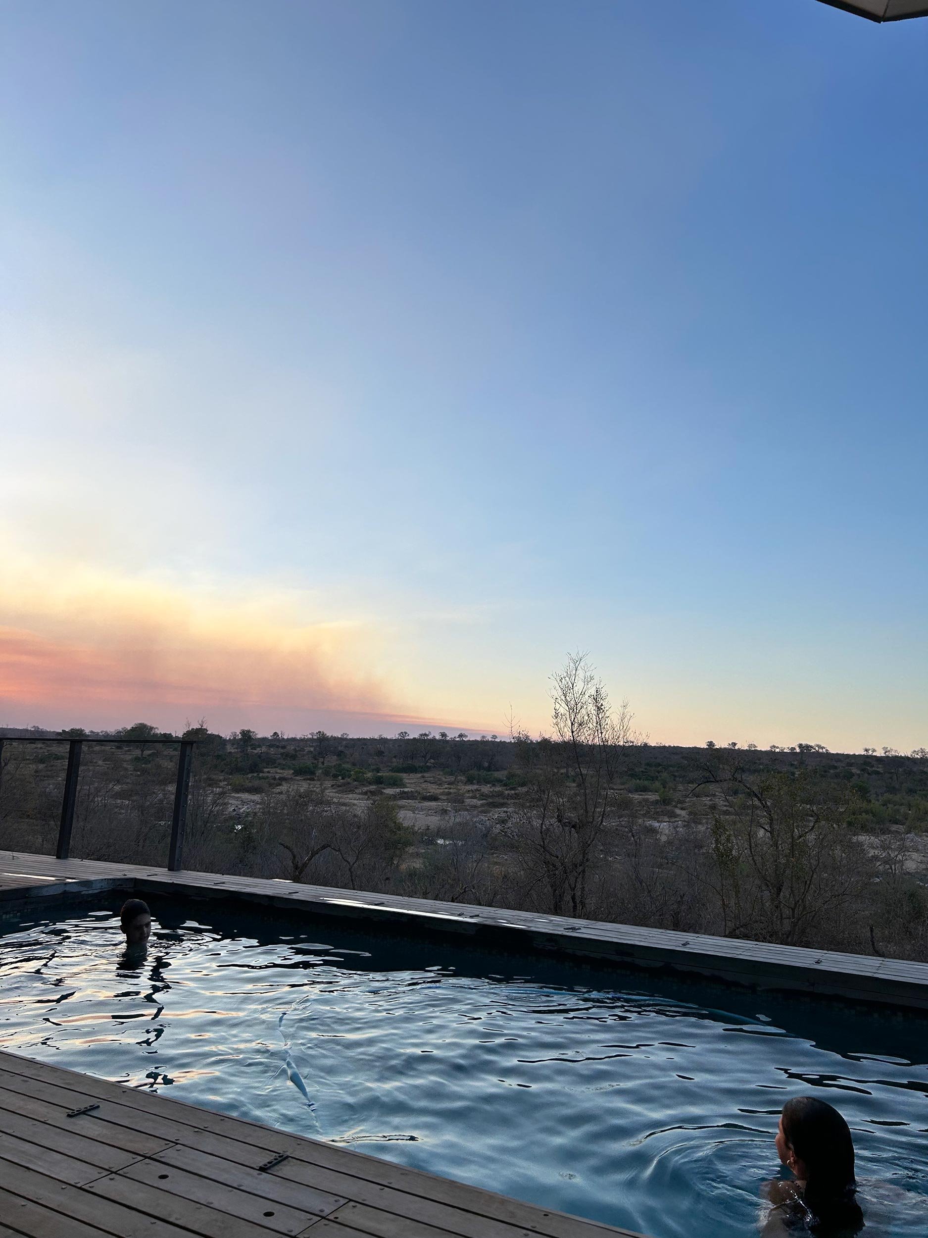 Evening pool time