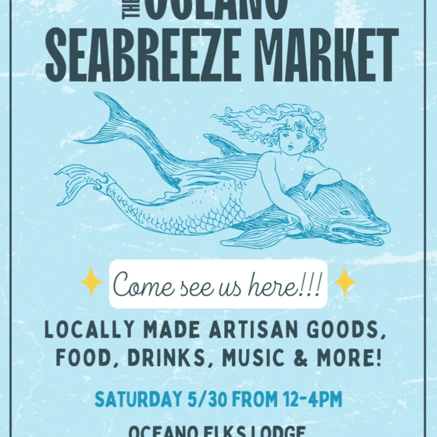 We'll be at the Oceano Seabreeze Market THIS Saturday!

Come shop locally handmade goods, enjoy music, food &amp; drinks, and an afternoon of community fun!

We will bringing our latest spring and summer jewelry collections. Trendy and ready for your