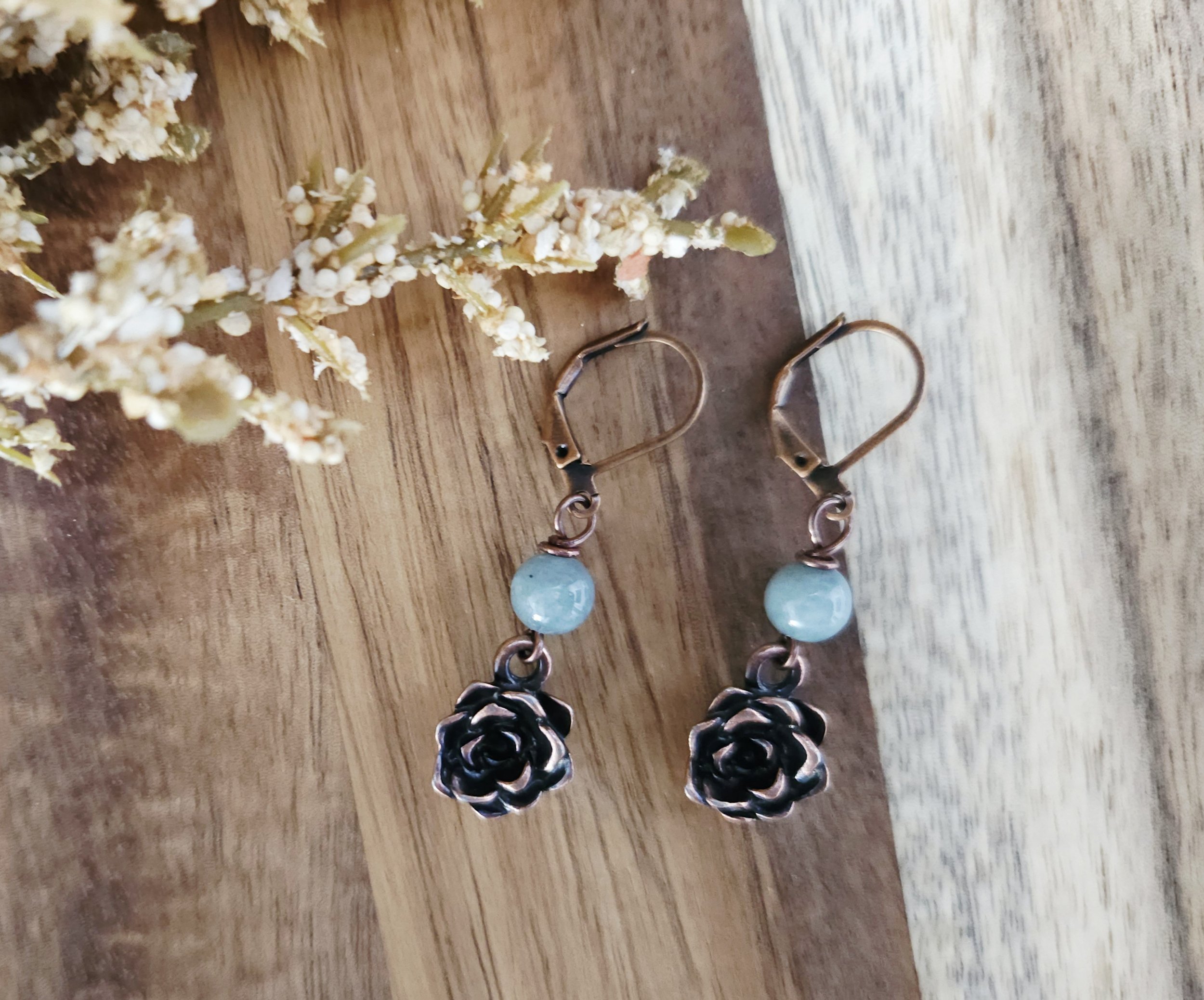 Desert Bloom Copper Earrings