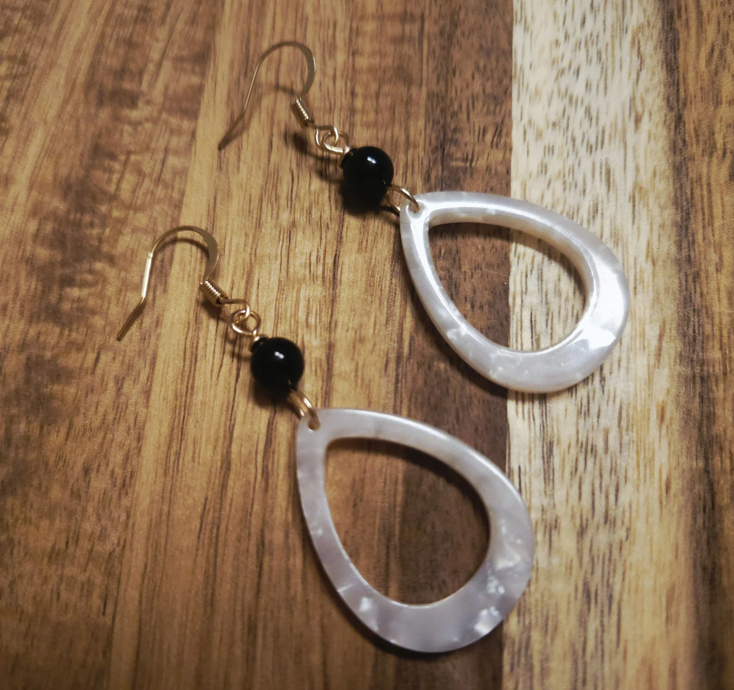 Onyx Breeze Teardrop Earrings