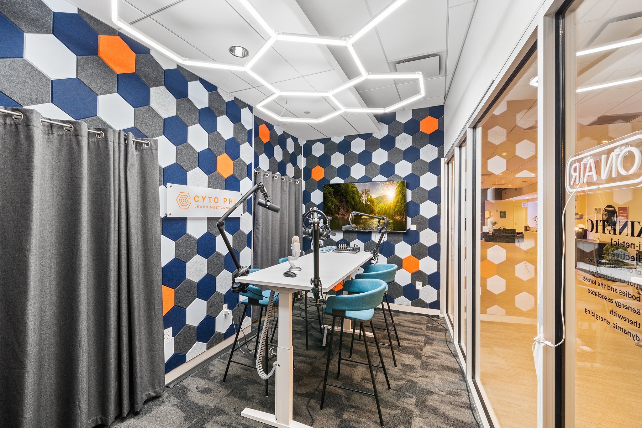 Podcast and Video Enabled Rooms for Recording and Broadcast