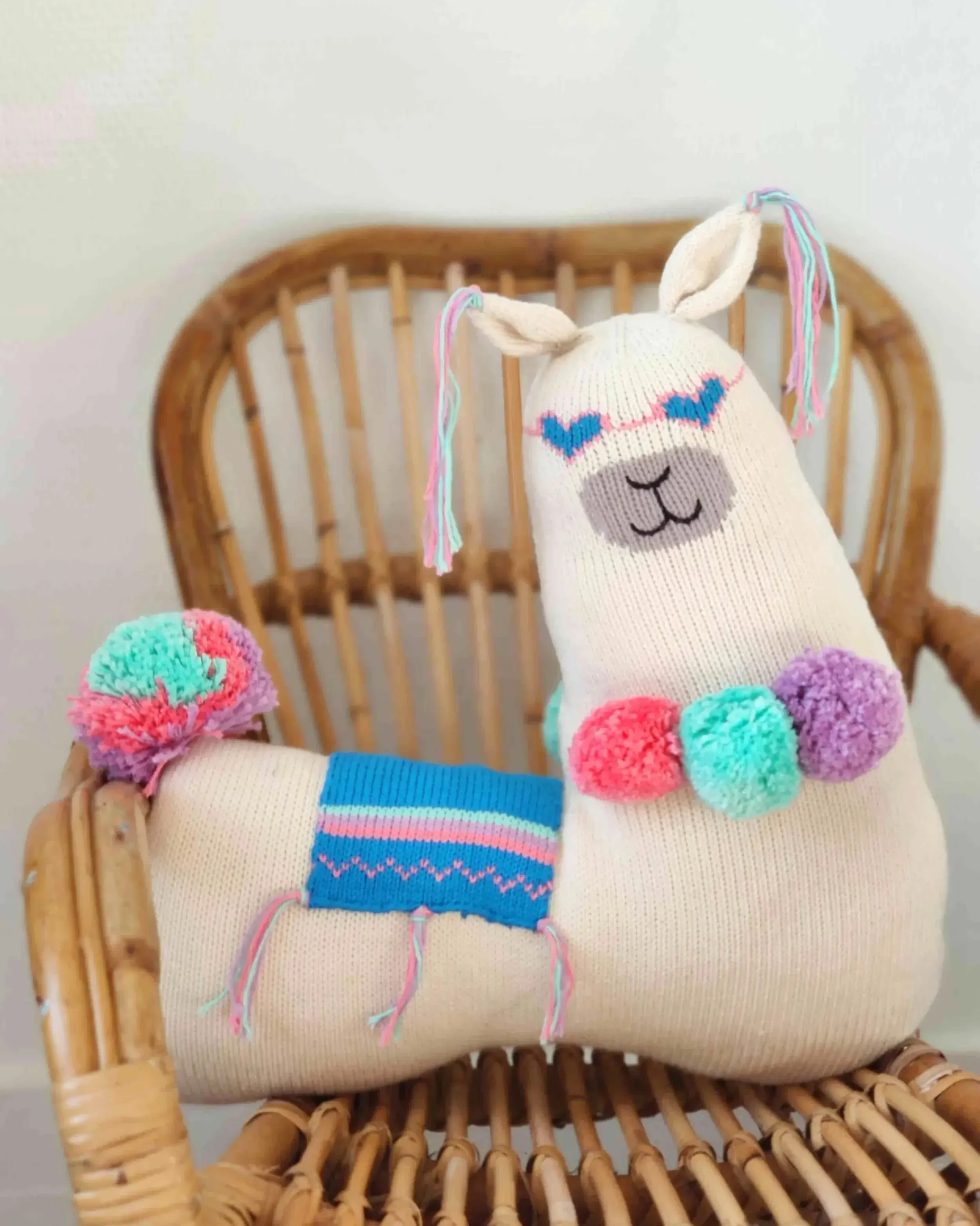 Coussin Lama en coton Lamazing – Cadeau symbolique
