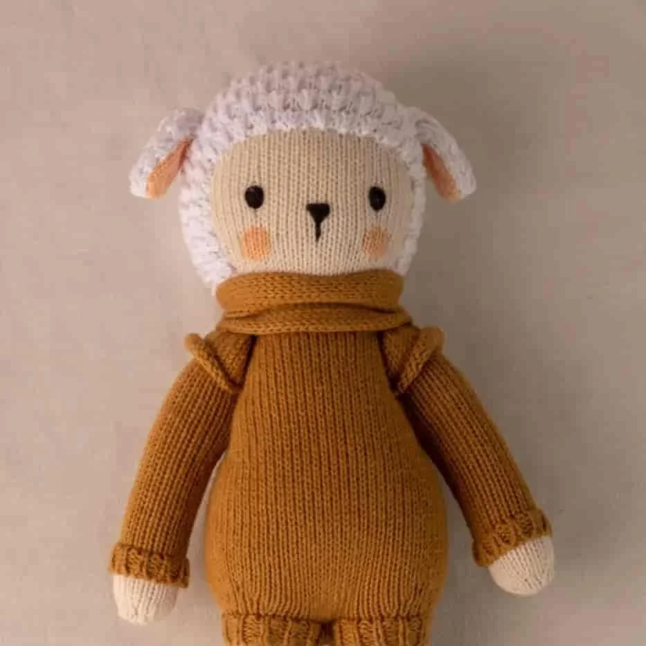 Nino Caramel la peluche artisanale en coton bio