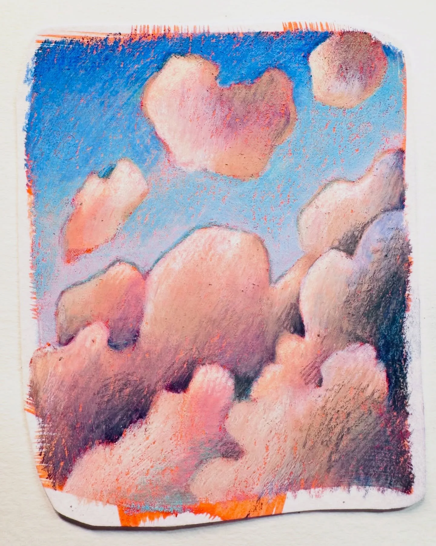 NUAGES - en ce moment j&rsquo;essaie plein de choses. Et les sous-couches, c&rsquo;est vraiment un sujet int&eacute;ressant si vous aimez l&rsquo;exp&eacute;rimentation cr&eacute;ative.
Pour dessiner sur un fond color&eacute;, que ce soit avec des cr