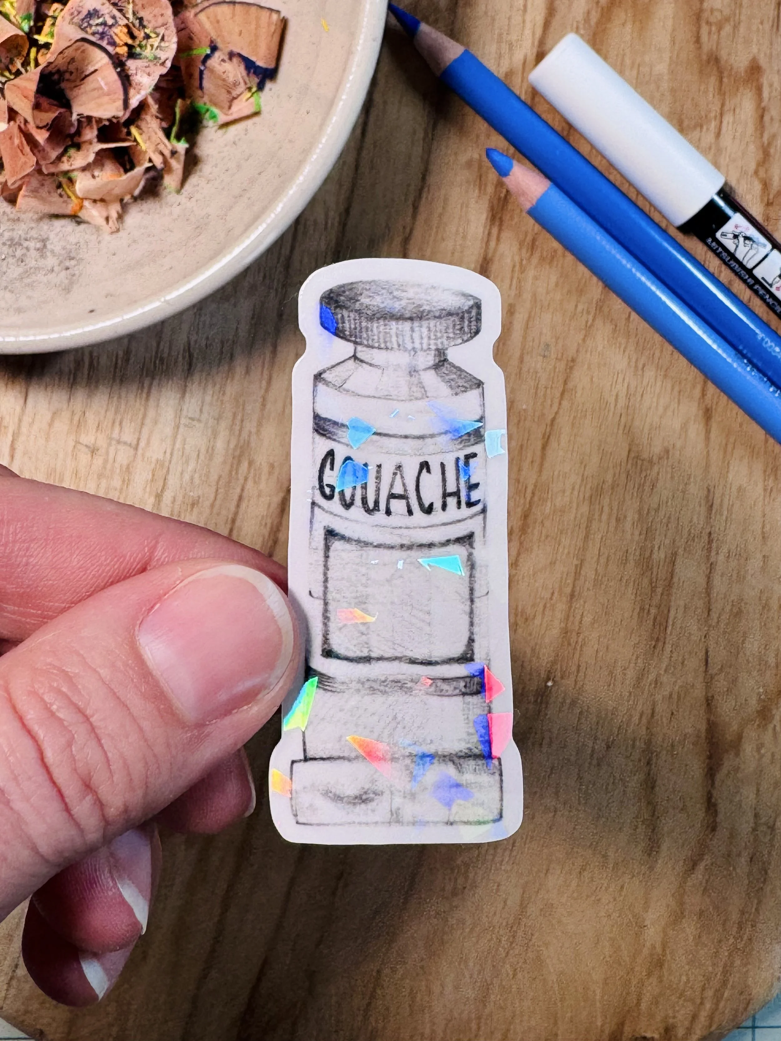 Sticker Tube de gouache