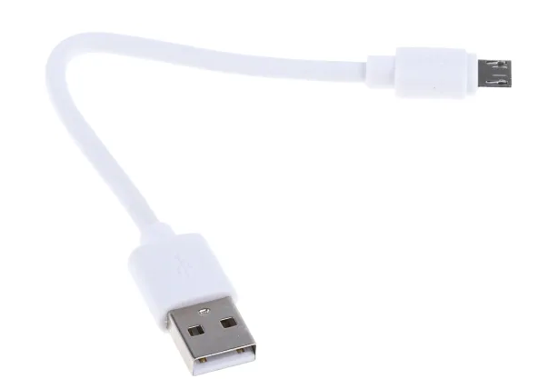 Puzzlebot Data Cable (White) Male USB A to Male Micro USB 150mm.png