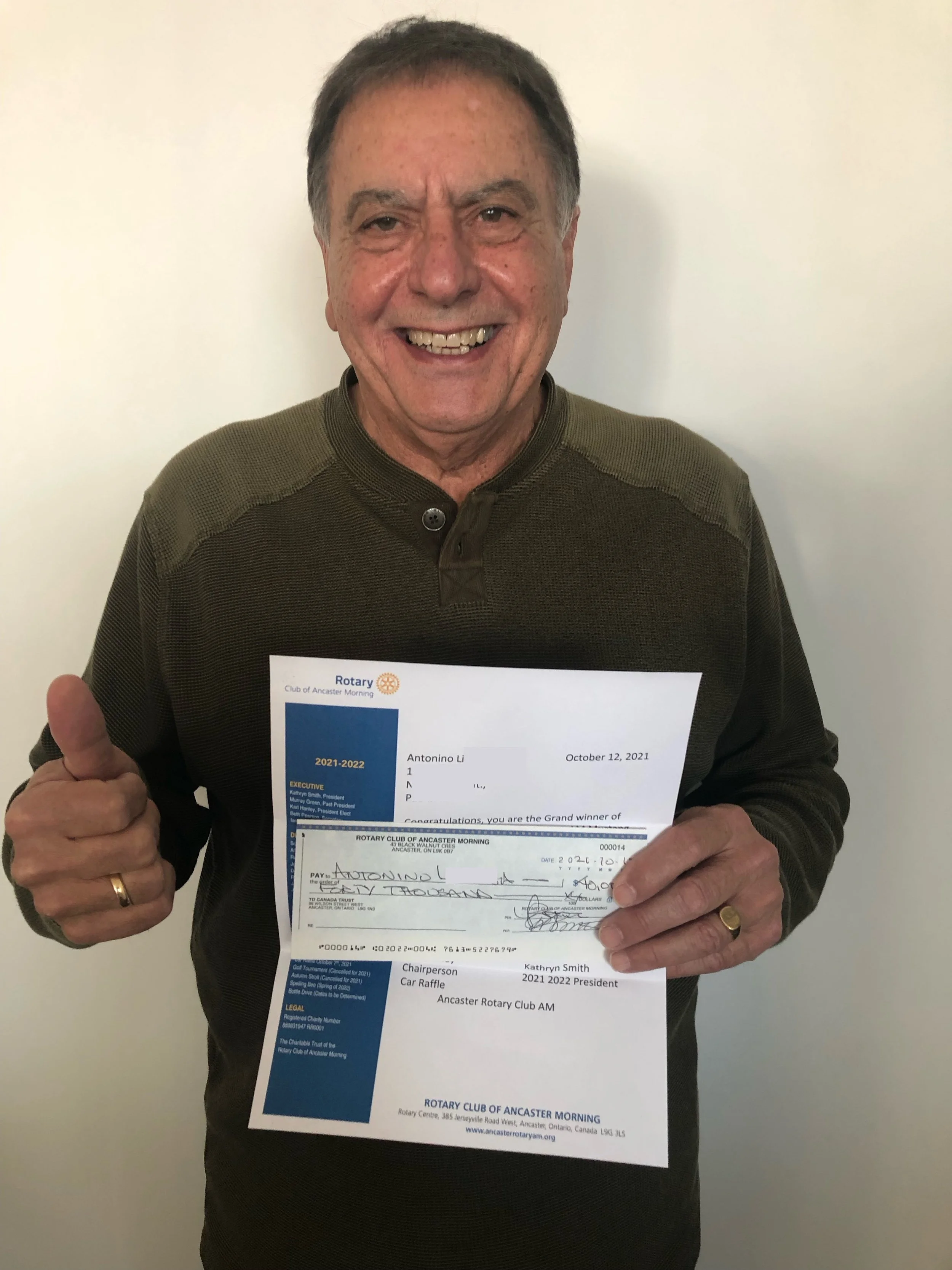 Ancaster Mustang Lottery | Ancaster | Rotary | 50/50 Cash