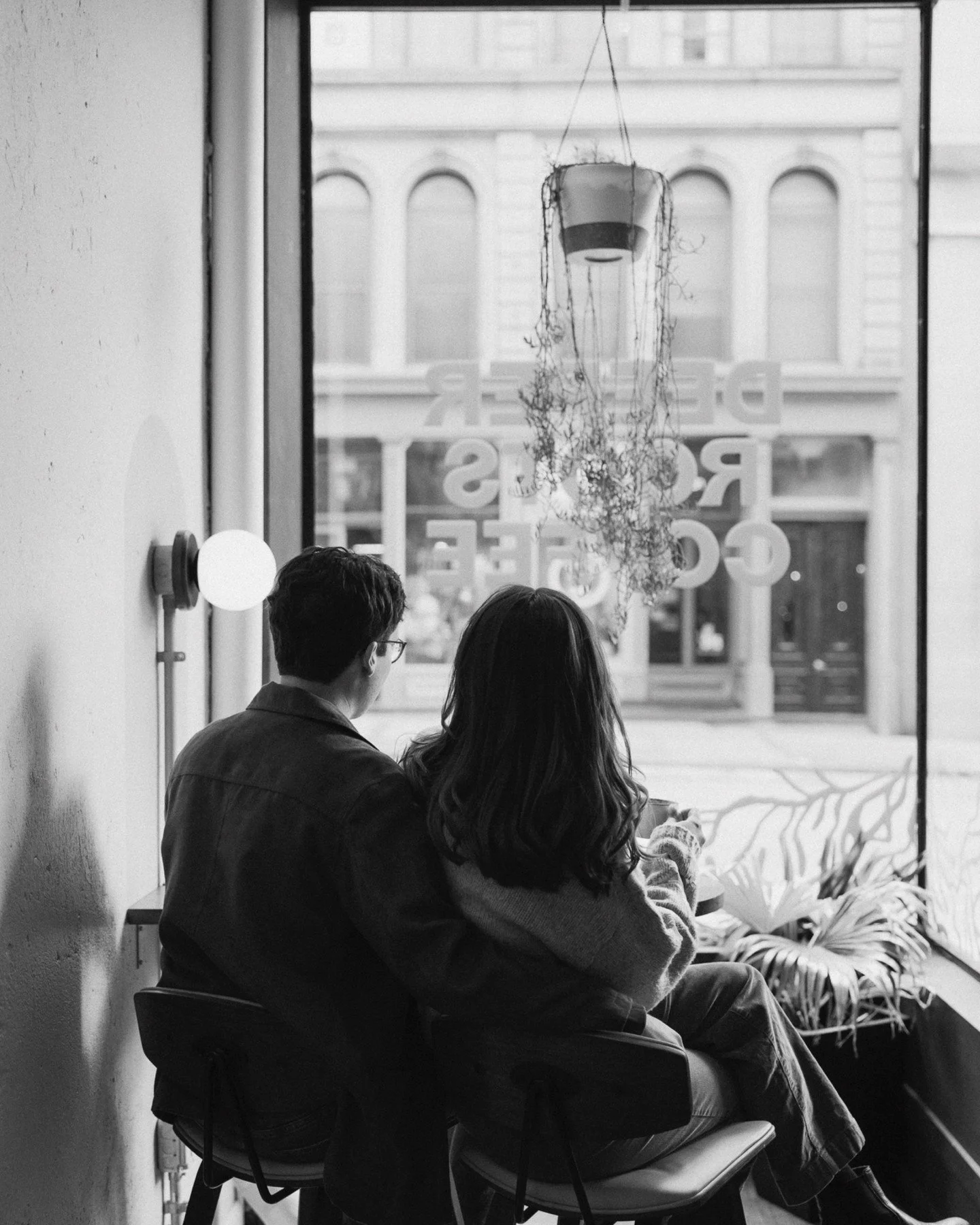 Coffee brought them together &mdash; first as barista + regular, then the roles reversed. It&rsquo;s been woven into their story from the very beginning, which made photographing them at Deeper Roots feel especially full-circle for me, too. I used to