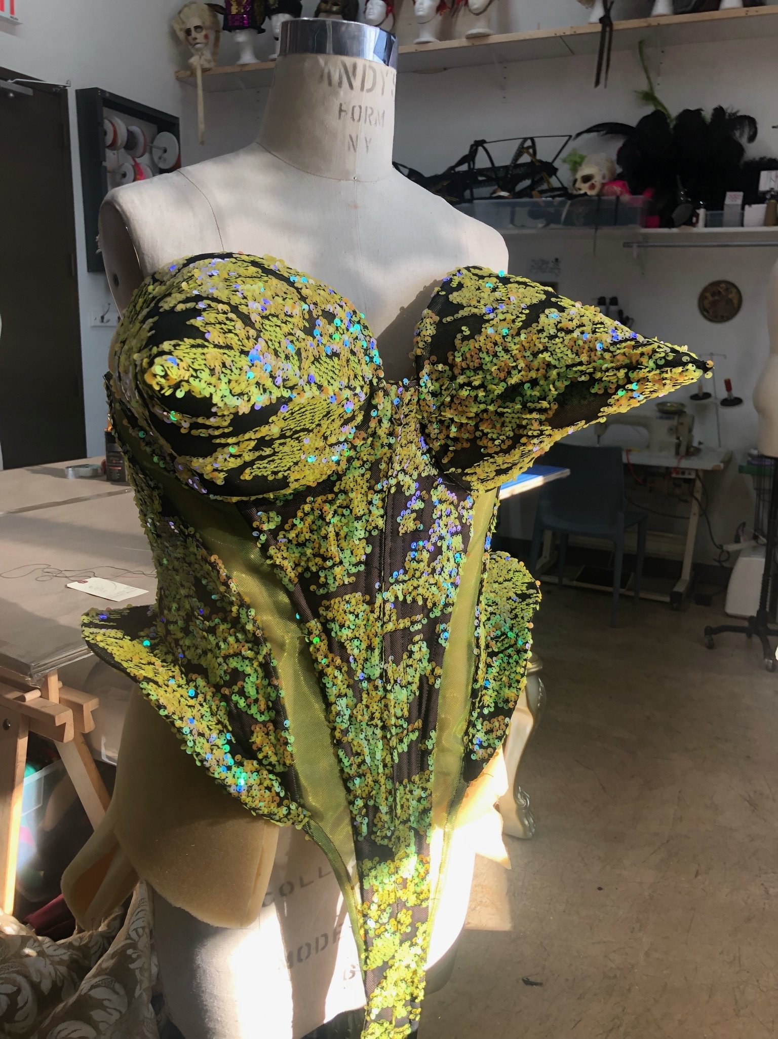 Sloth Bodysuit. Seven Deadly Sins , 2023 (Company XIV ) Costume Design Zane Pihlstrom , Director Austin McCormick