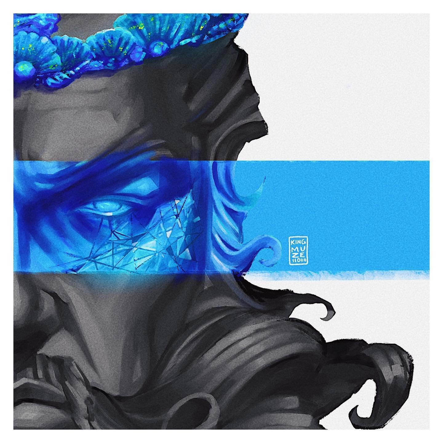 POSEIDON x King Muze 2020 - Details
-
Follow @thekingmuze for more art.
-
App: Procreate on iPad Pro + Apple Pencil, Adobe Photoshop CC (Final Tweaks)
-
Total Strokes: 11156
Tracked Time: 10h 7m
.
.
.
.
#art #drawing #sketching #illustration  #color 